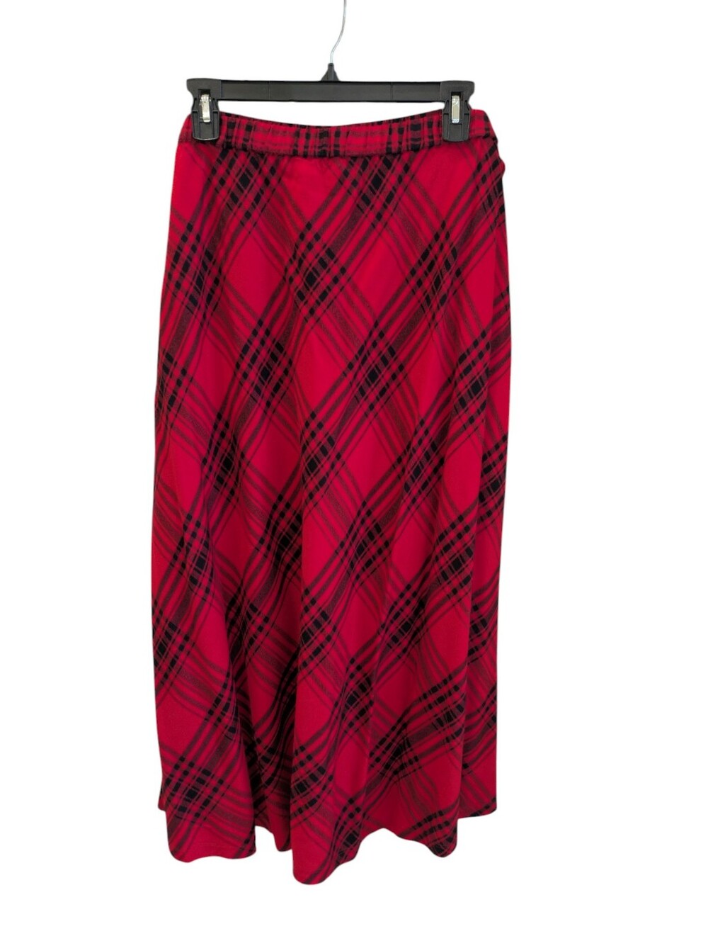 Coldwater Creek Midi Skirt 3X Red Tartan Plaid Dark Academia Whimsigoth Gothic